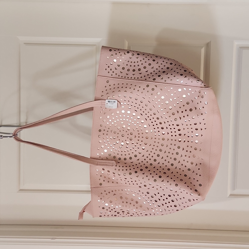 Blush / Rose Gold Lazer Cut Tote Bag